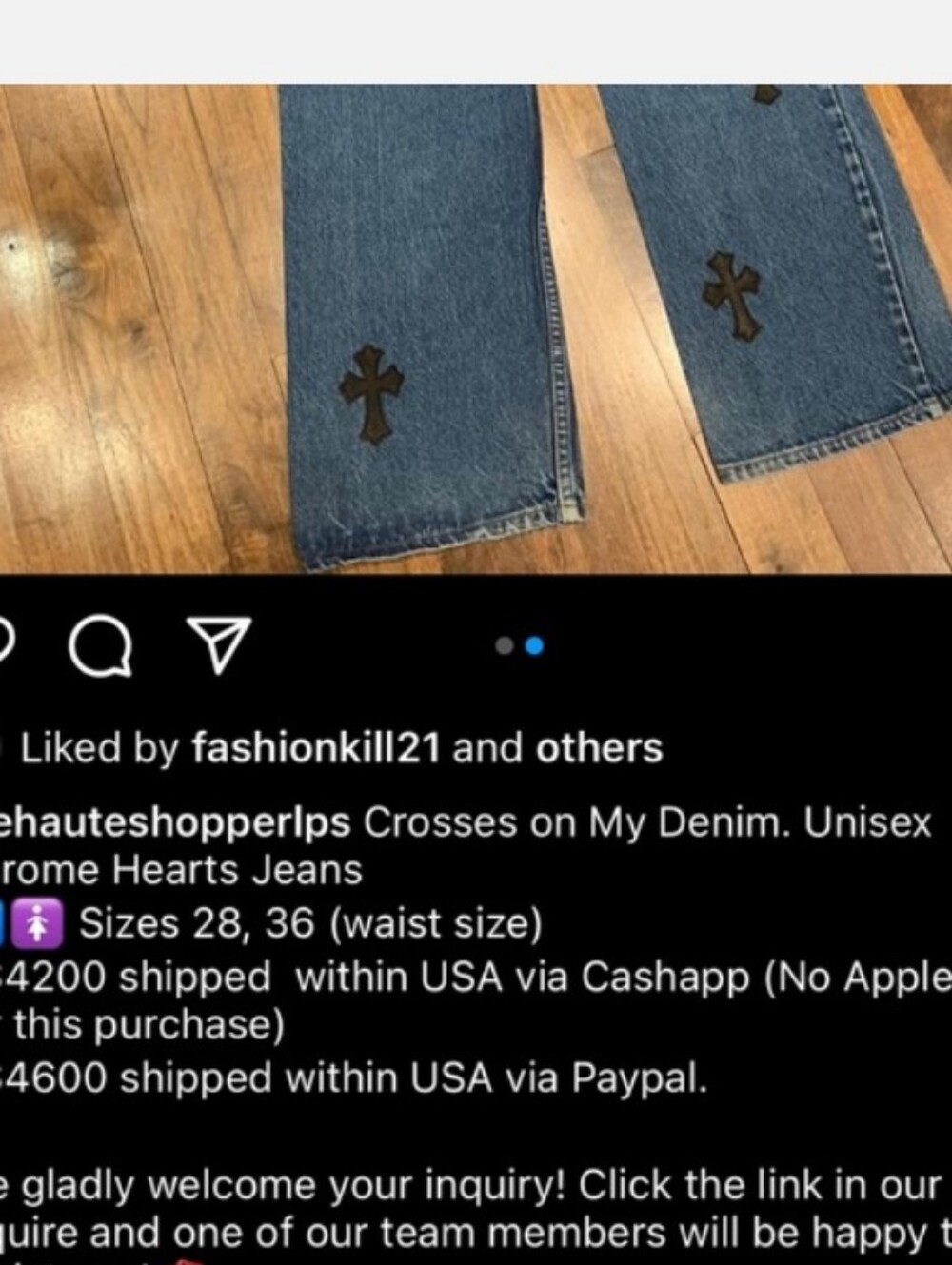 Chrome Of Hearts Jeans - Picture 7 of 7
